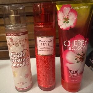 Three Brand New Bath & Body Works Body Scents